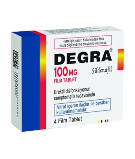 Degra 100 mg Sildenafil 4 Tablet